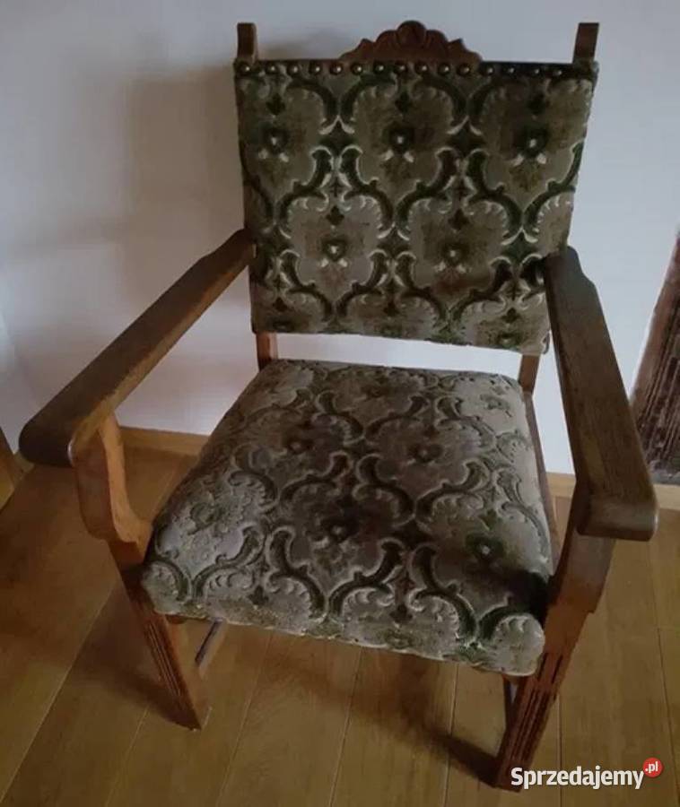 Debowe krzesła fotele sprzedam