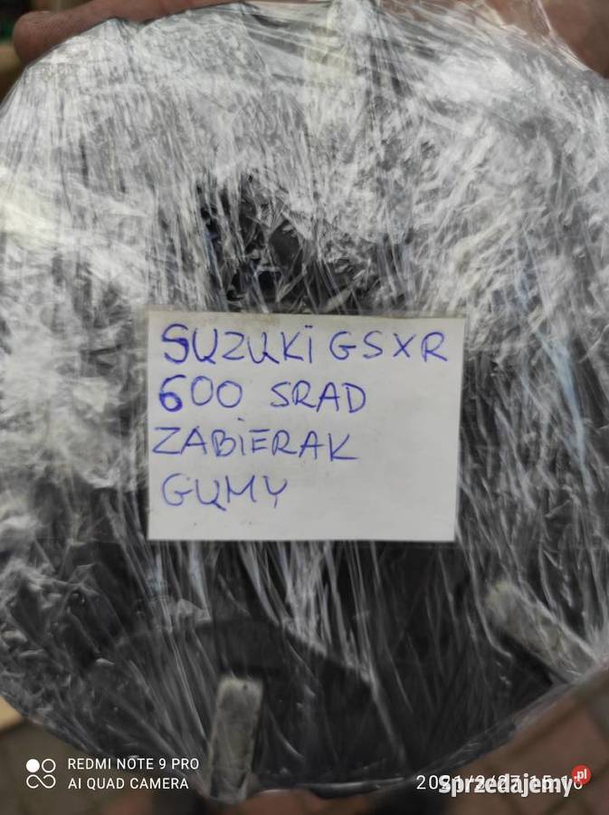 Suzuki GSXR 600 Srad zabierak gumy Warszawa
