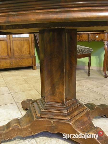 Stół Biedermeier mahoń