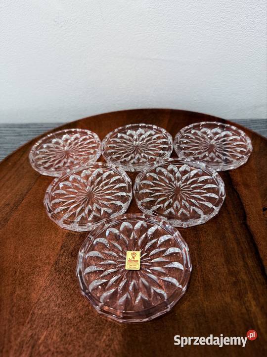 Kryształowe podkładki na kieliszki Cybinka