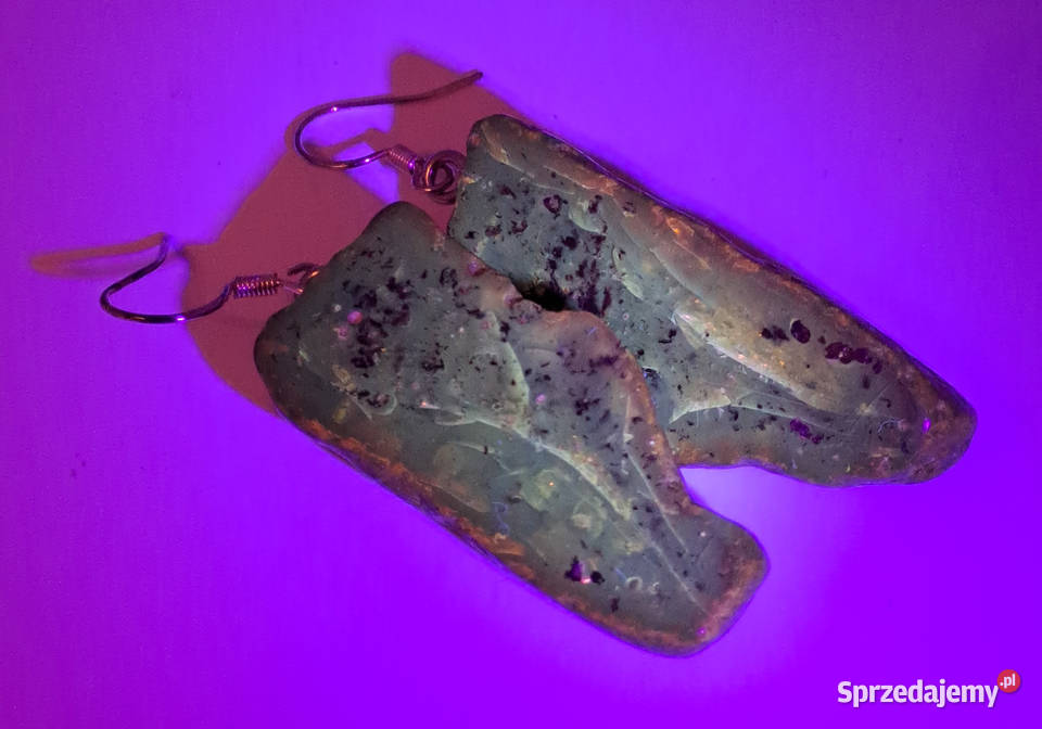 Kolczyki z BURSZTYNU bursztyn bałtycki bryłki Warszawa