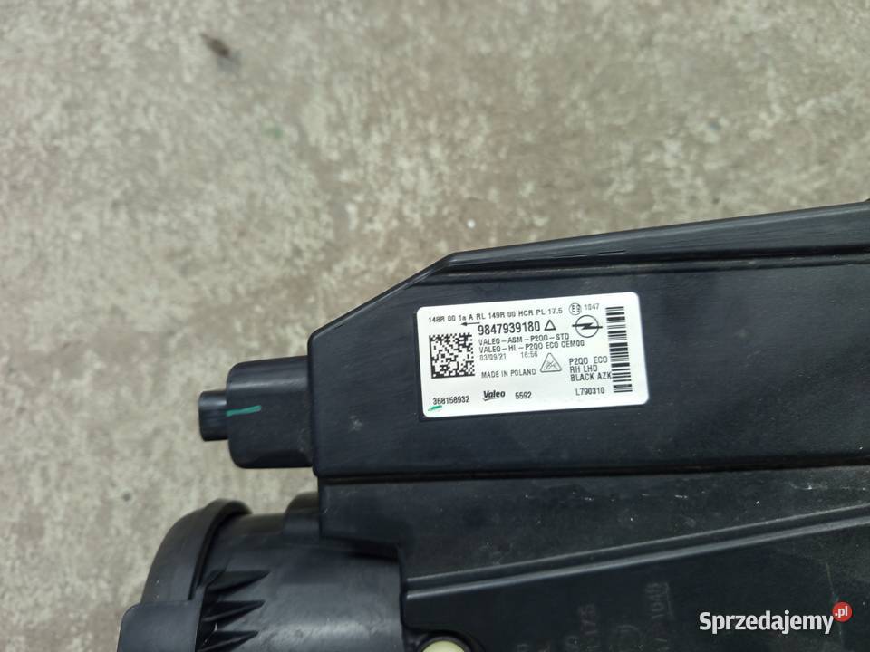 Reflektor prawy mokka b orginalny full led podkarpackie Rzeszów