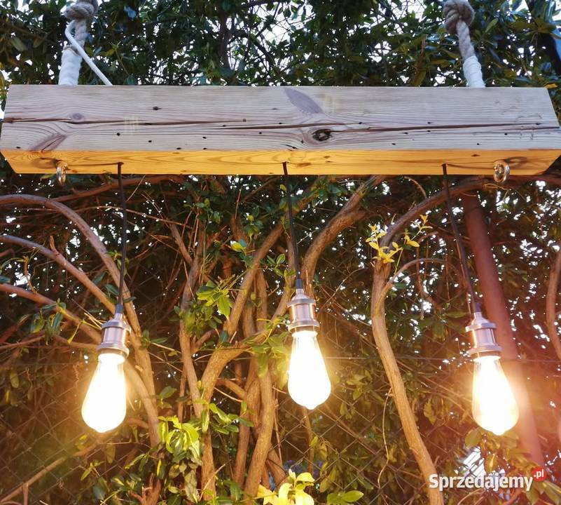 Lampa wisząca na linach regulowanych Styl Wejherowo sprzedam