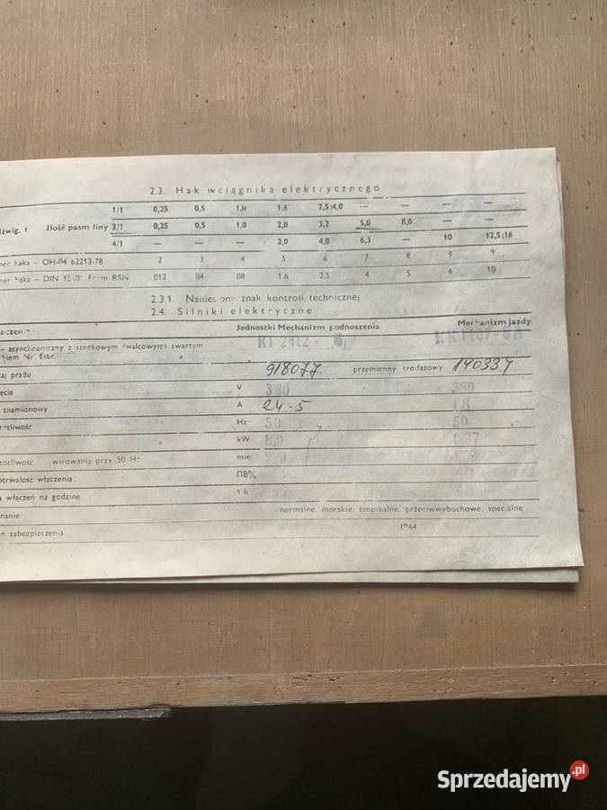 Wciągnik suwnica podlaskie Białystok