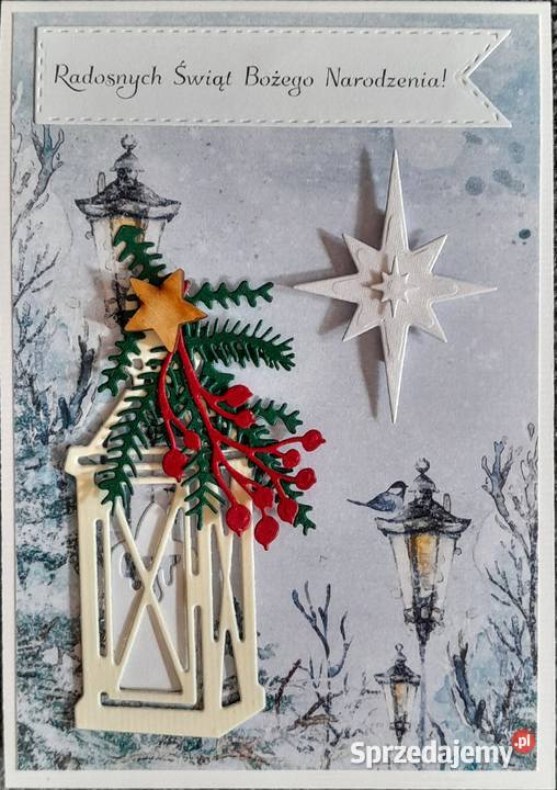 Kartki świąteczne robione ręcznie Boże Narodzenie