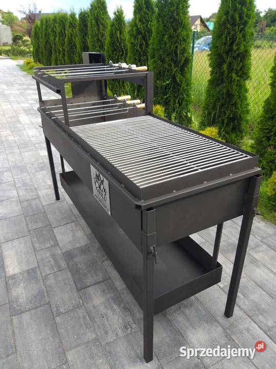 Grill Węglowy Obrotowy wielofunkcyjny kompletny Grillowanie śląskie Pogwizdów