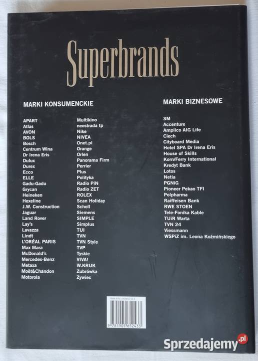 Superbrands czołowe marki konsumenckie i biznes, praca, prawo, finanse Warszawa