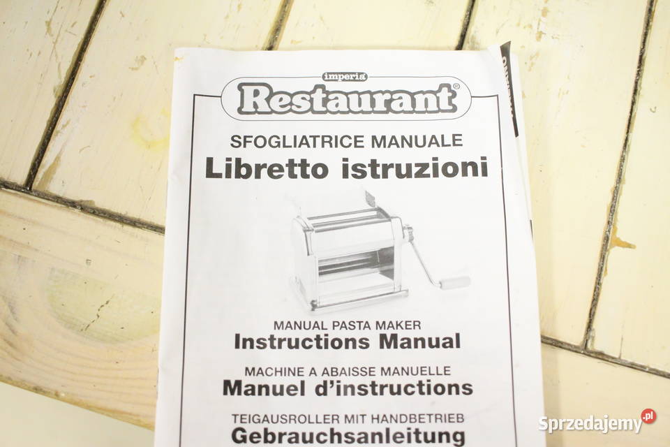 Maszynka do makaronu IMPERIA Restaurant PREMIUM śląskie Pszczyna