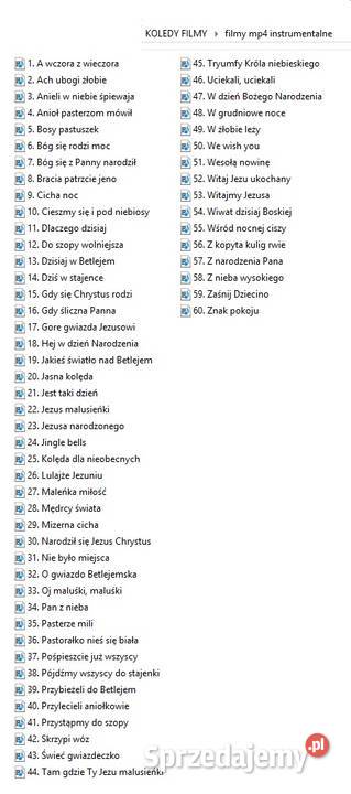 Kolędy karaoke filmy mp4 60 kolęd niskie tonacje Płyty i kasety Warszawa