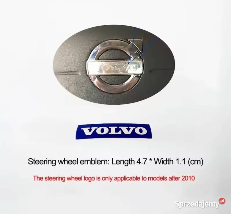 Emblemat naklejka na kierownicę Volvo NOWA Gliwice