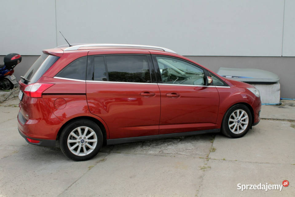Ford Grand C Benzyna park assist nawigacja kurtyny powietrzne Szczecin