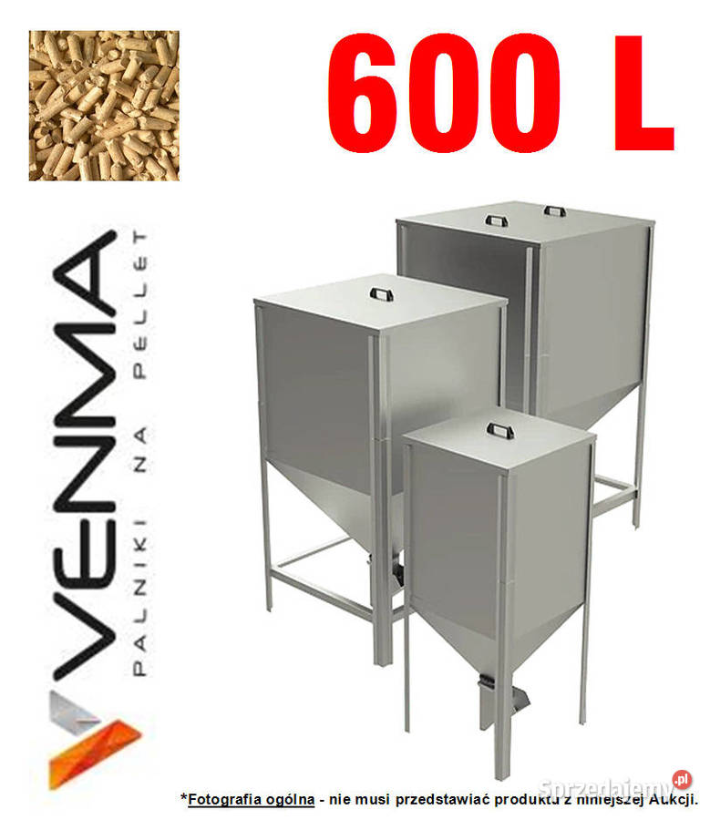 Zasobnik na Pellet 600 L VENMA Ocynk Zbiornik do śląskie Koszęcin