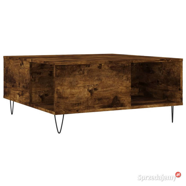 Stolik kawowy przydymiony dąb 80x80x365 WM830785