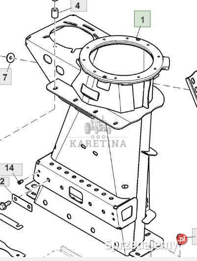 John Deere 8600 Rura Spustowa CZĘŚCI AXE53706 Jastrzębniki