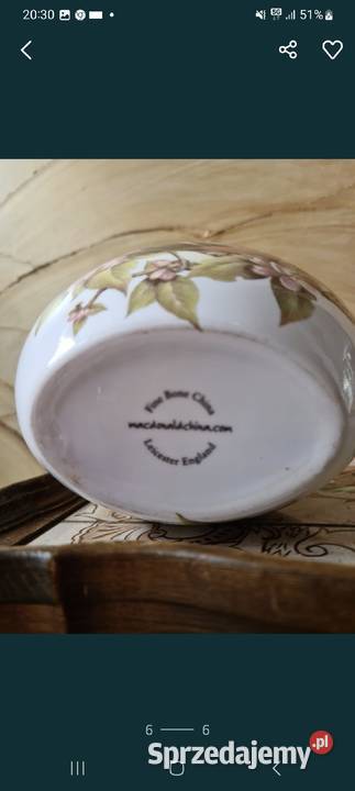 Porcelanowy wazonik angielski mazowieckie Przasnysz sprzedam