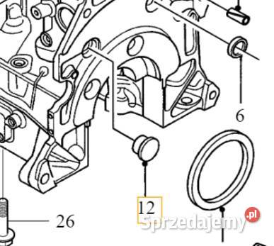 VOLVO zaslepka brok bloku silnika 20D OE