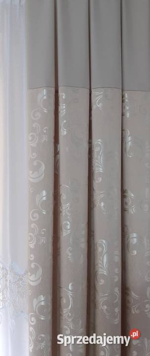 Zasłony jasny beż inny kolor Mława