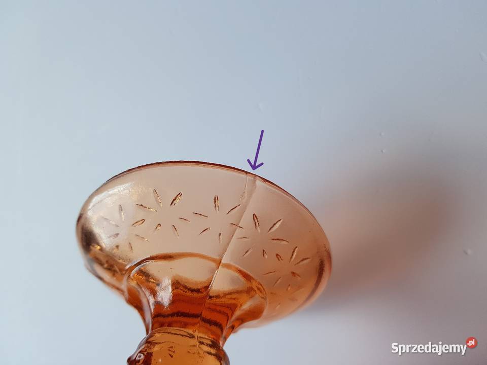Mini patera paterka Girlandy 147 Ząbkowice szkło Dąbrowa Górnicza