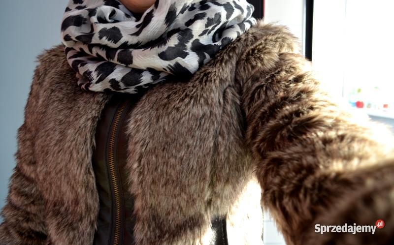 Brązowobeżowe futerko Terranova S Rozmiar 36(S) Zawiercie sprzedam