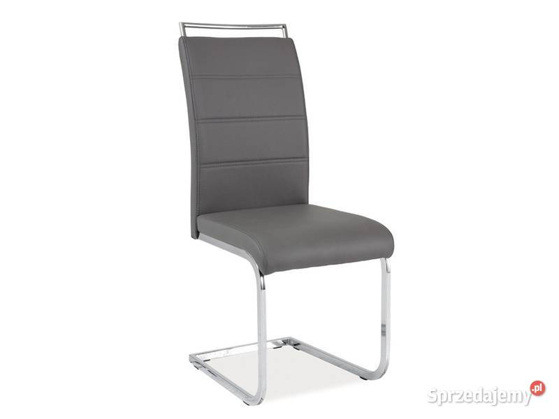 KRZESŁA CZARNOBIAŁE Signal płozy chrom NOWE 102cm Stoły, krzesła, biurka Ostrowiec Świętokrzyski