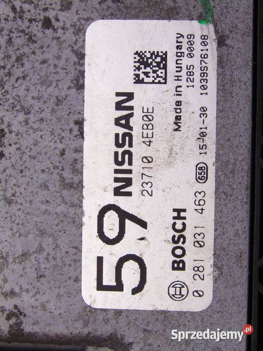 KOMPUTER STEROWNIK SILNIKA 16 DCI NISSAN QASHQAI