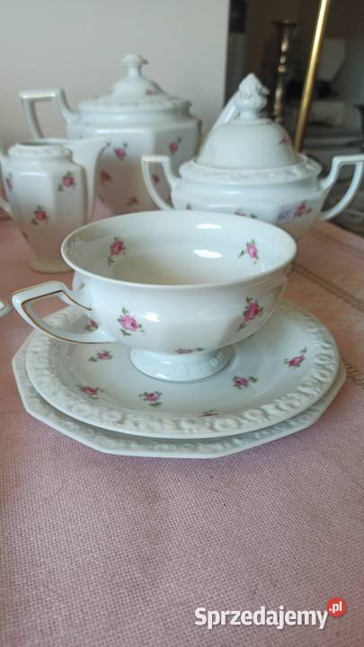 Dzbanek do herbaty Rosenthal Maria Różyczki Gdańsk