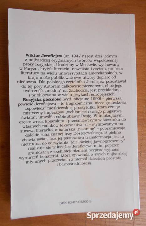 Wiktor Jerofiejew Rosyjska piękność Parczew