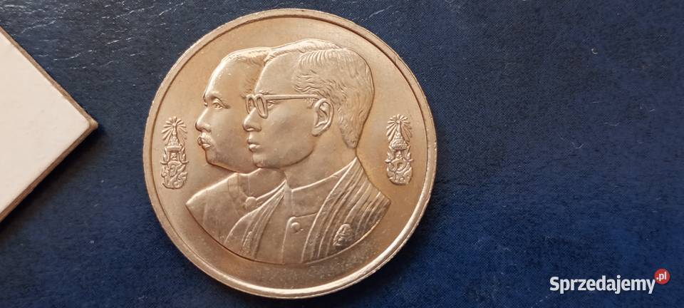 Stare monety 10 baht 1992 Oświata Tajlandia Lesko