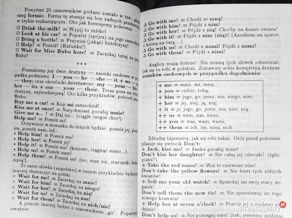 Angielska gramatyka na wesoło Walt Waren lubelskie Chełm sprzedam