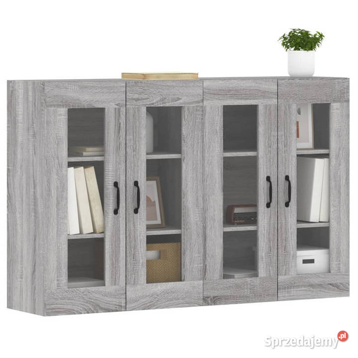 Wiszące szafki 2 szary dąb sonoma materiał Warszawa