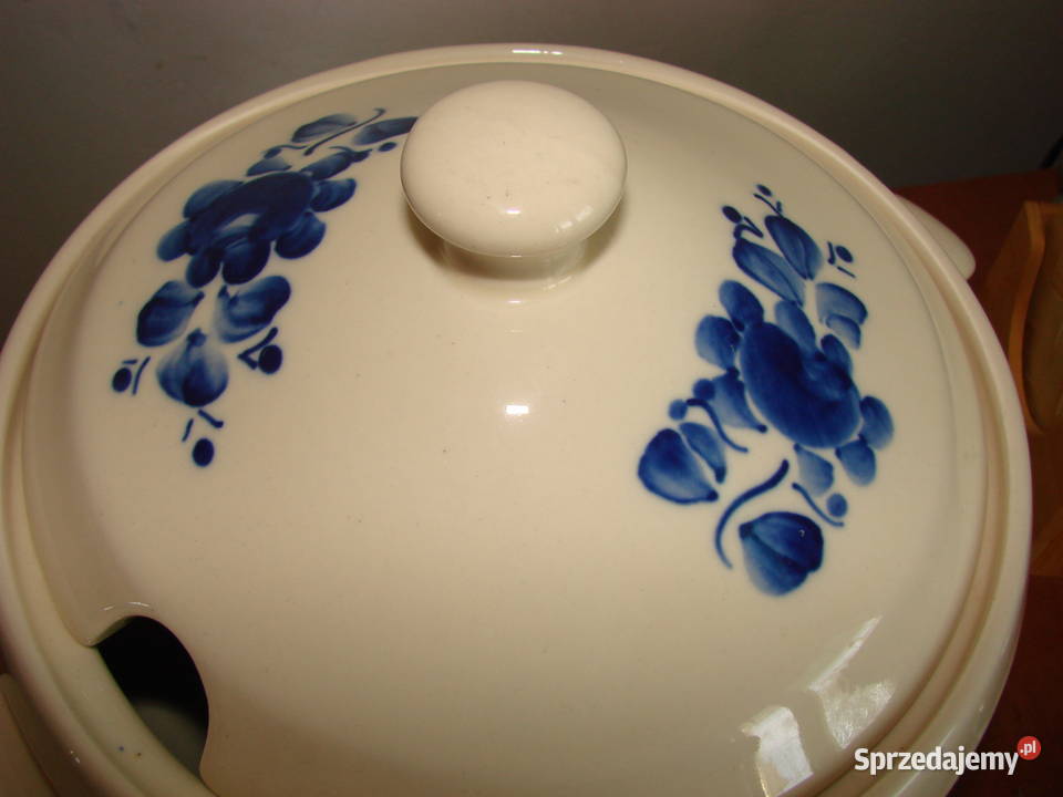 Włocławek fajansowa waza PRL Pruszcz Gdański