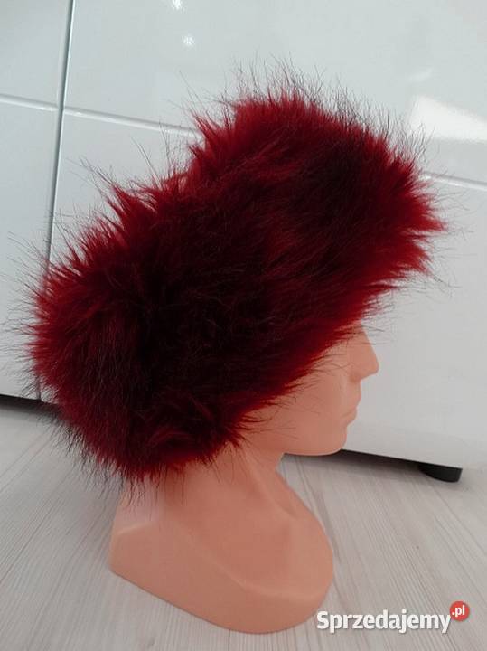 Opaska na Uszy Futrzana Puszysta Zimowa Sztuczne Łomża