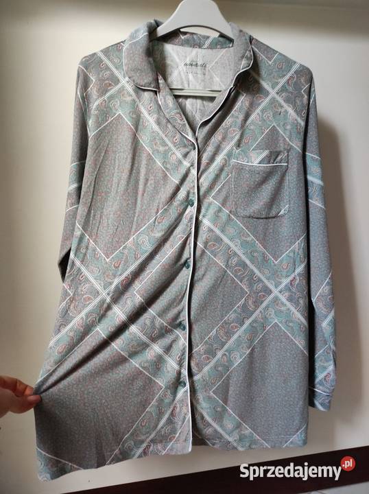 podomka elegancka koszula nocna piżama z długim bawełna