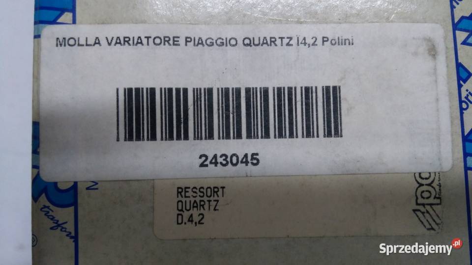 Sprężyna sprzęgła POLINI Piaggio Zip Quartz NRG Bielsk Podlaski sprzedam