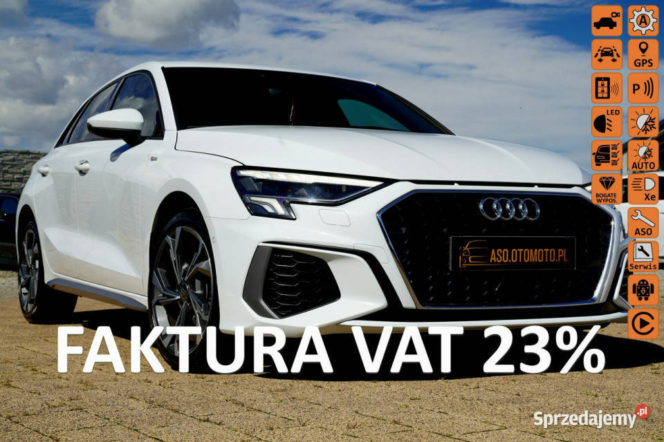 Audi A3 Sportback S LINE skóra KAMERA virtual opolskie Otmuchów