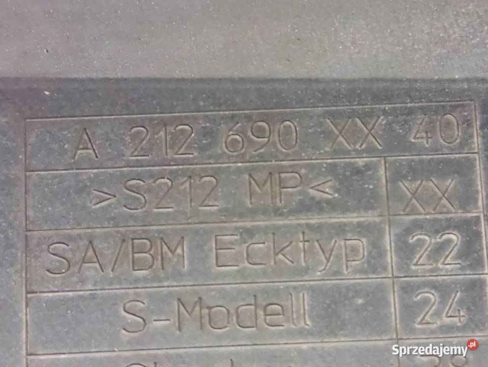 Listwa Na Próg Lewa Mercedes W212 AMG Lift Pozostałe wielkopolskie
