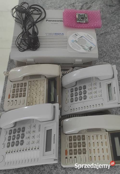Zestaw Panasonic centrala 4 telefony karta Rudziniec