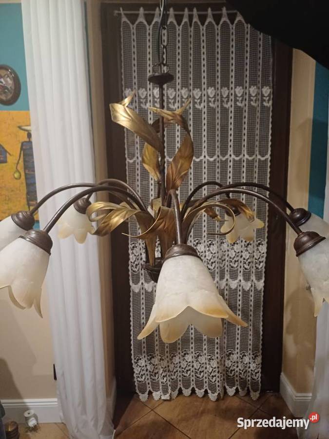 Żyrandol 8 ramienny włoski Lampy wiszące Skarżysko-Kamienna sprzedam