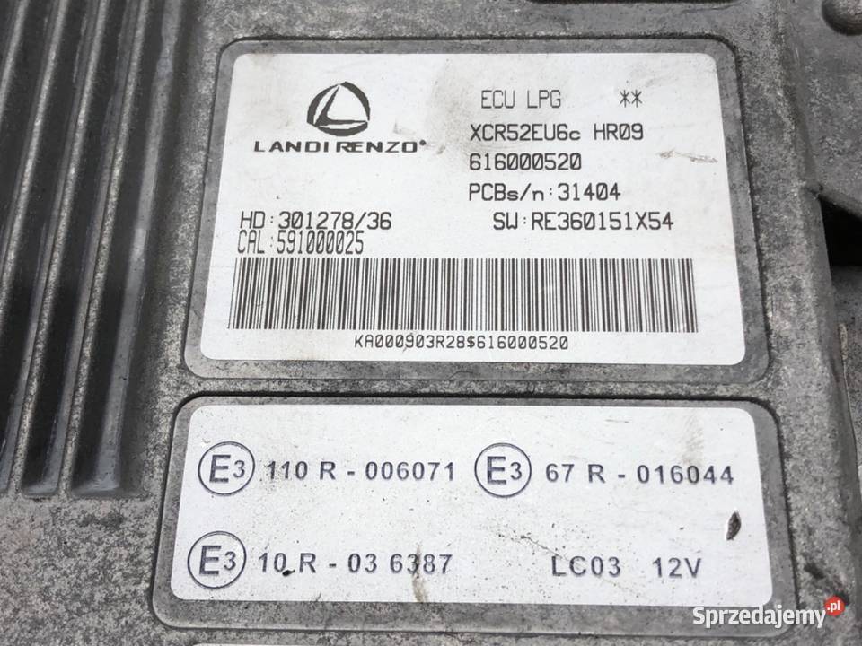 KOMPUTER DO GAZU LPG LANDIRENZO STEROWNIK GAZU