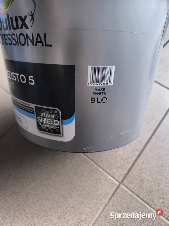 Dulux Professional Rezisto 5 Farba biała 9 L zachodniopomorskie Kamień Pomorski