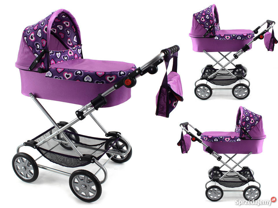 DUŻY WÓZEK LALKI GŁĘBOKI Torebka POLSKI
