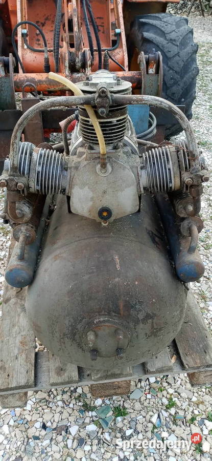 Kompresor 3tłokowy polski PRL 120l 380V 22KW Motoryzacja łódzkie Sieradz
