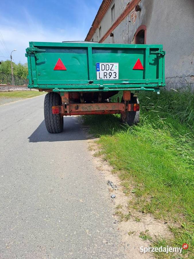 Przyczepa 1 ośowa wywrotka nieuszkodzony Przyczepy rolnicze dolnośląskie Dzierżoniów