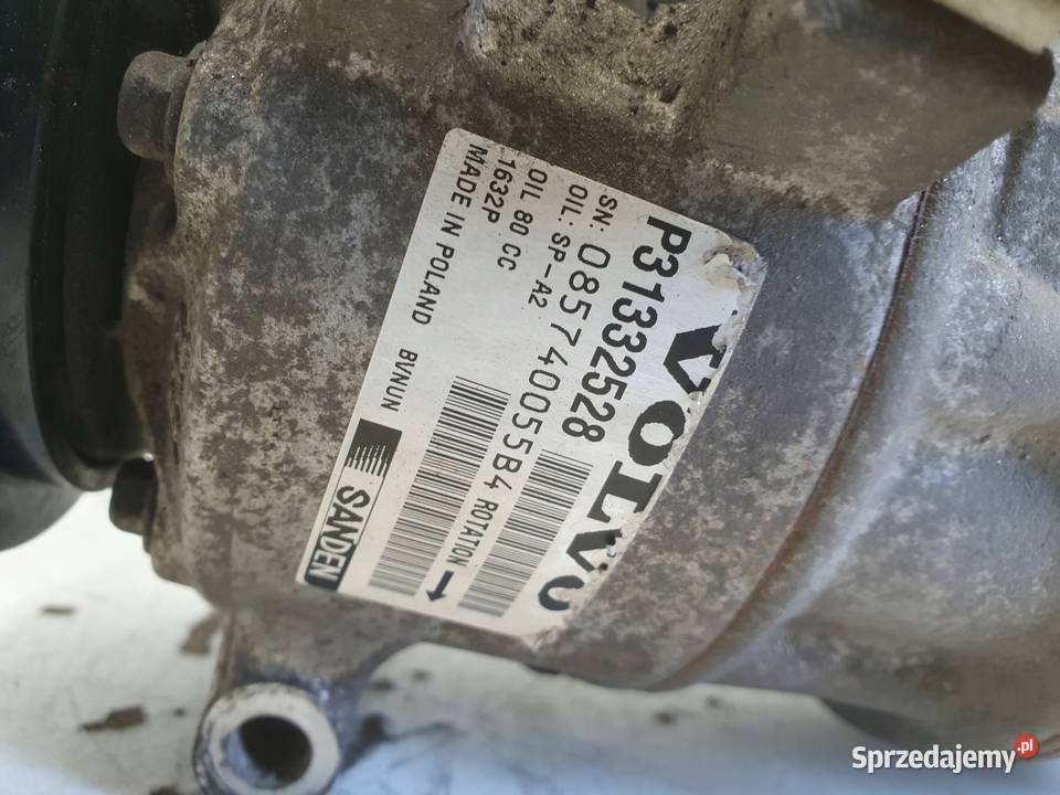 Volvo S80 II V70 III 20 D4 SPRĘŻARKA Kompresory klimatyzacji Części samochodowe lubelskie sprzedam
