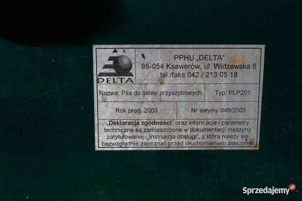 Piła do listew przyszybowych DELTA PLP201 Pozostałe zachodniopomorskie Wałcz