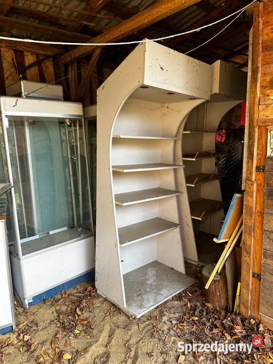 Witryny półki regały gabloty szklane Ryki