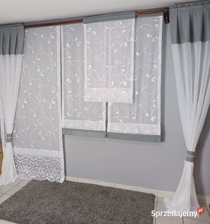 Firany komplet do okna kuchennego sprzedam