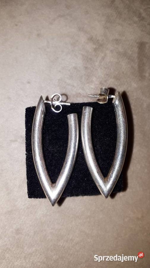 kolczyki srebrne podłużne Radom