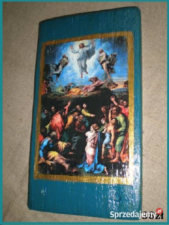 Obrazki na starych deskach obrazek decoupage Pozostałe Łódź