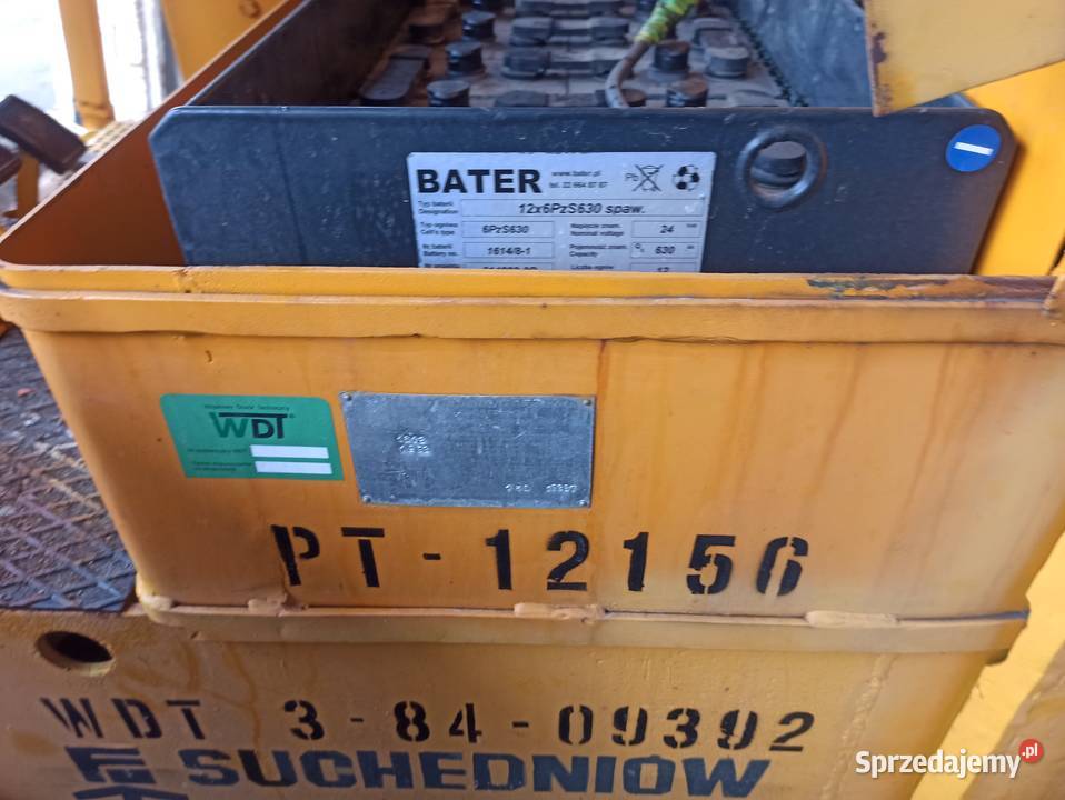 Wózek elektryczny widłowy żółty WDT 38409392 łódzkie Skierniewice